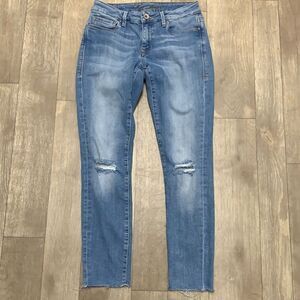 Mavi Alexa Ankle‎ Skinny Distressed Frayed Jeans